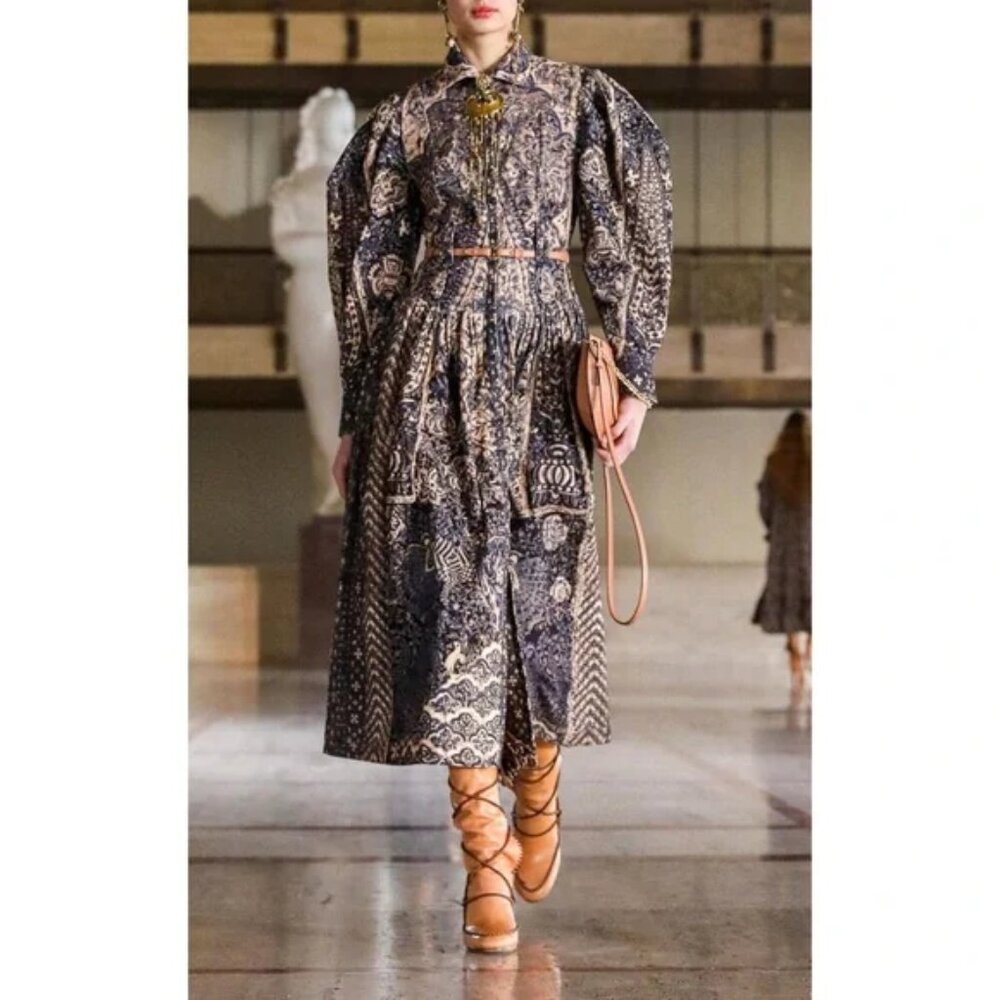 Ulla Johnson Lucinda Puff Sleeve Victorian Inspired Collared Maxi Dress size 2 - Picture 3 of 14